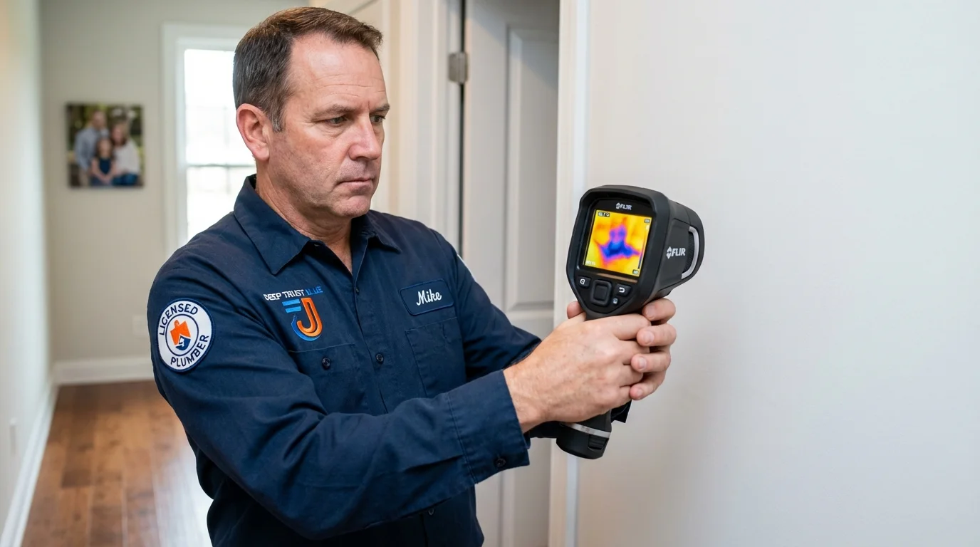Thermal imaging leak detection by Johns Plumbing LLC in Levittown